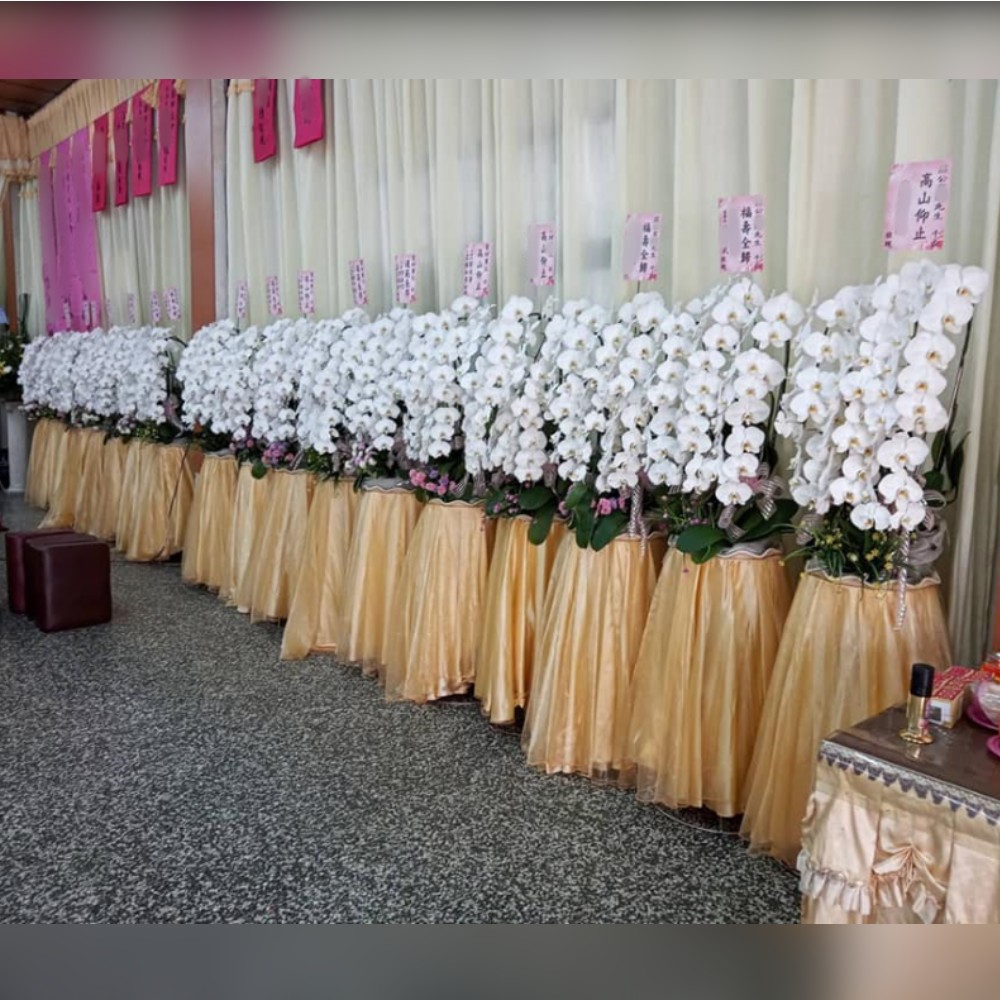 出租蘭花(白/限館內告別式會場/2對出貨)