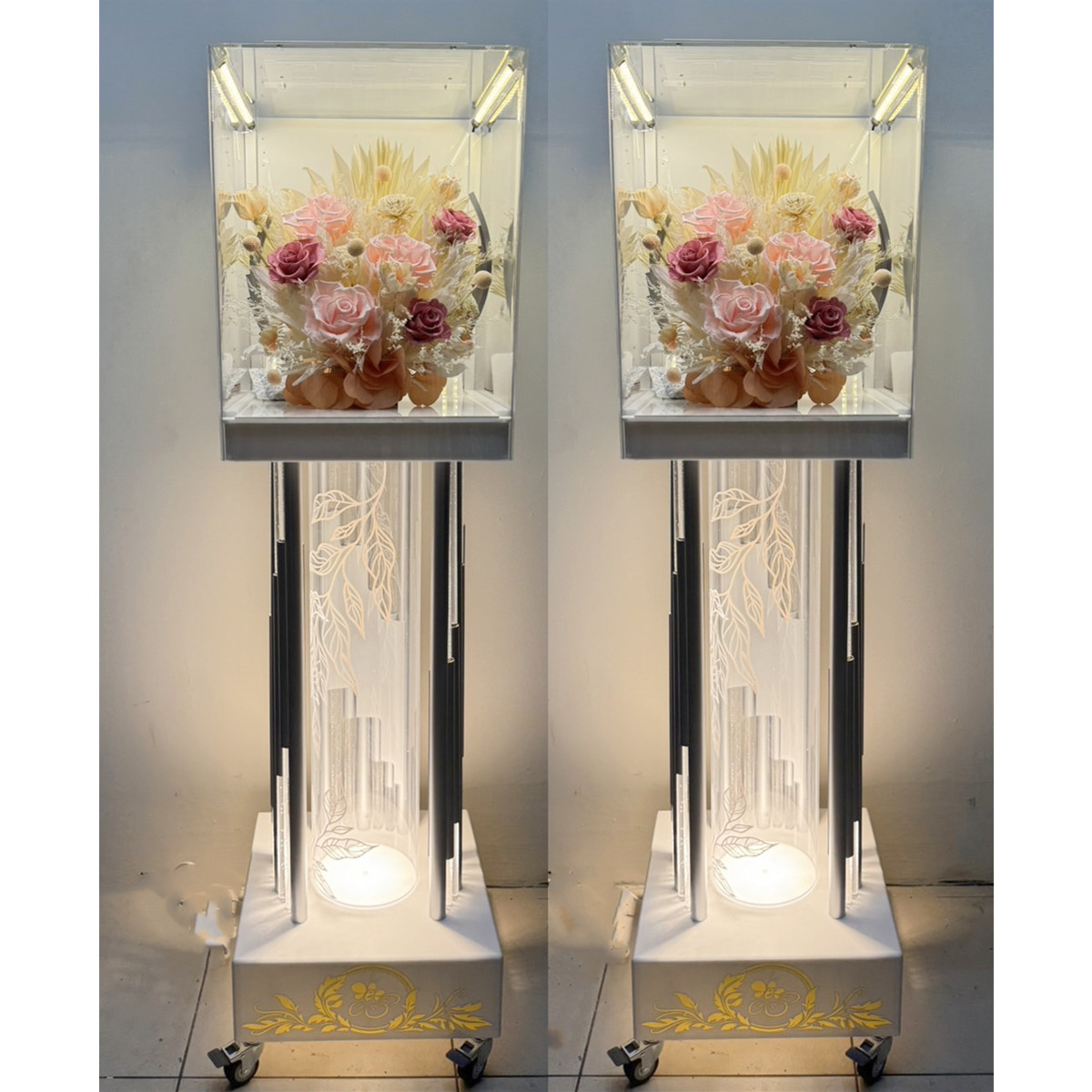 租用140cm永生花燈柱/走道燈柱 (告別式1天,限館內)